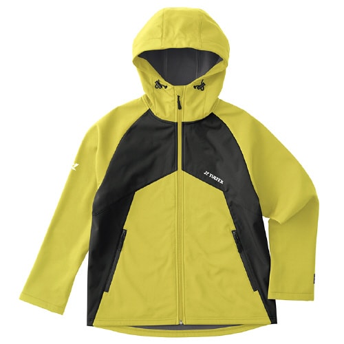 防風裏フリースジャケット イエロー LL