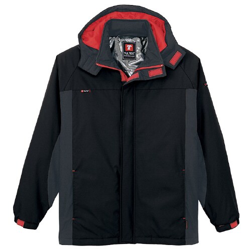 防寒ジャケット ブラック×チャコール S