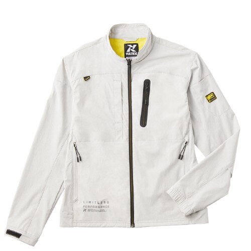 ストレッチブルゾン シルバーグレー M