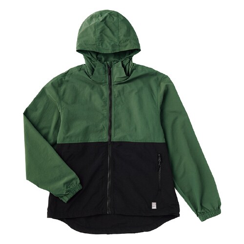 ナイロンタスランウインドブレーカ グリーン M