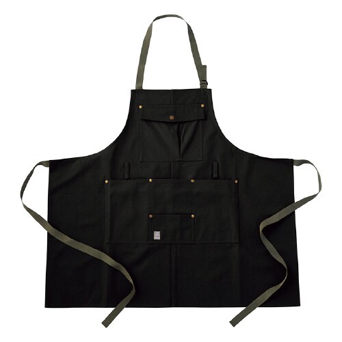 キャンプエプロン ブラック F