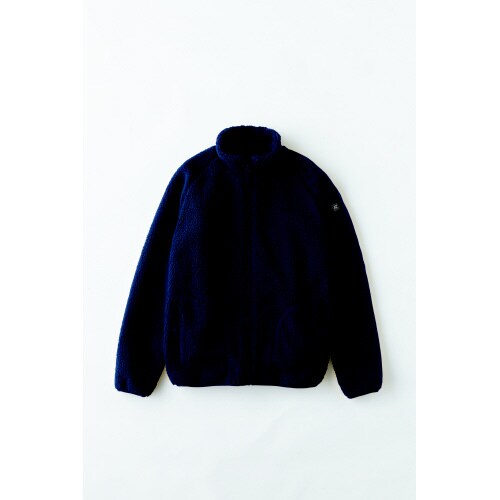 フリース衿付ヒータージャケット ネイビー S