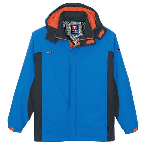 防寒ジャケット ターコイズ×チャコール S