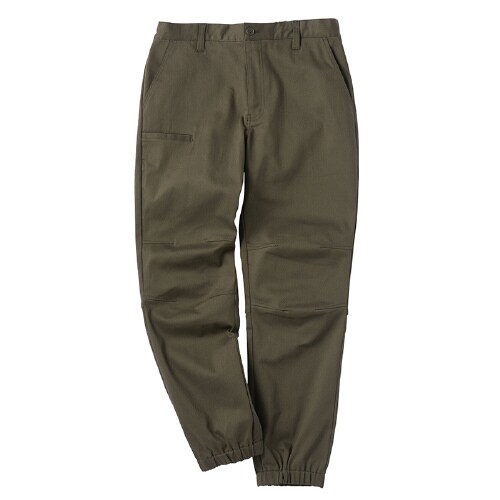 ストレッチジョガーパンツ カーキ L