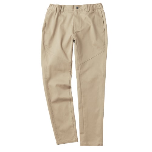 冷感サテンストレッチパンツ ベージュ M