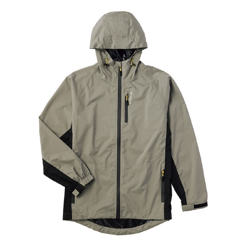 ストレッチレインジャケット 杢グレー M