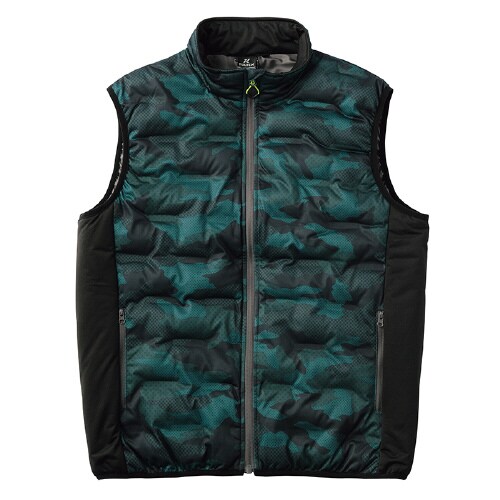 圧着ニット中綿ベスト デジネイビー M