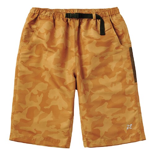 水陸両用ショートパンツ オレンジ(カモ柄) M
