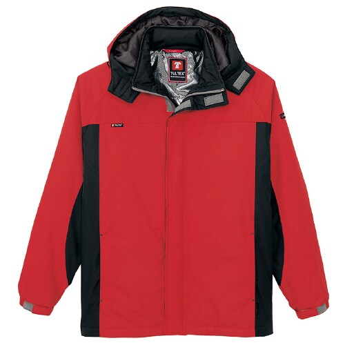 防寒ジャケット レッド×ブラック 5L