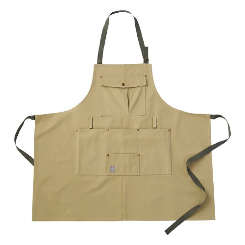 キャンプエプロン ベージュ F