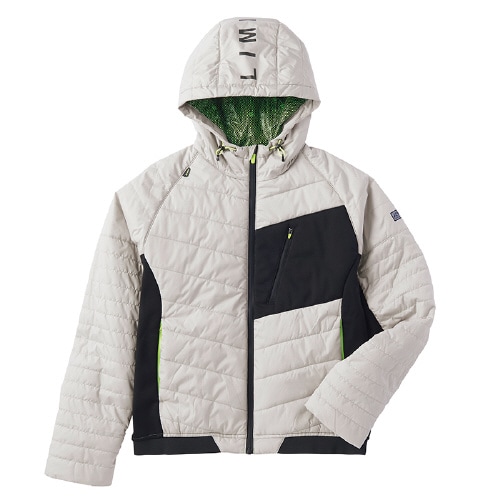 中綿パーカジャケット シルバーグレー LL