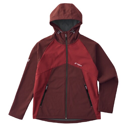 防風裏フリースジャケット ワイン L