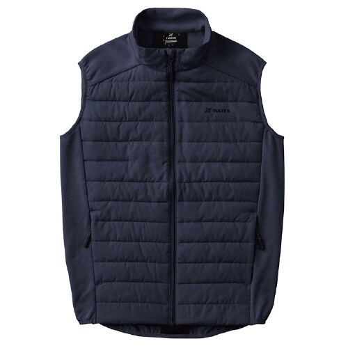 中綿ニットコンビベスト ネイビー 3L