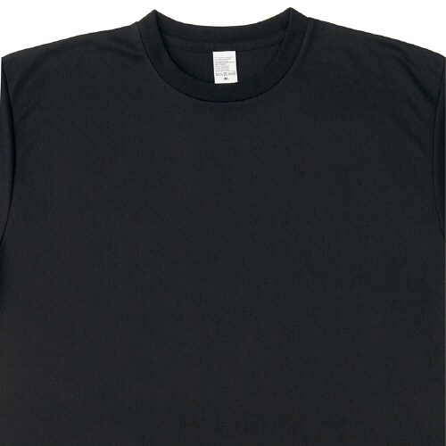 4.4オンスドライ半袖T ブラック LL