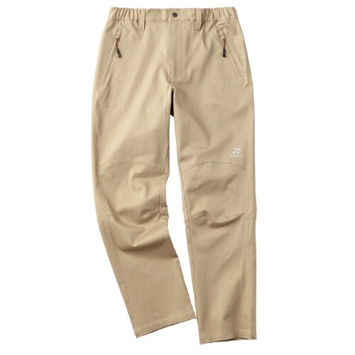 冷感サテンストレッチパンツ ベージュ L