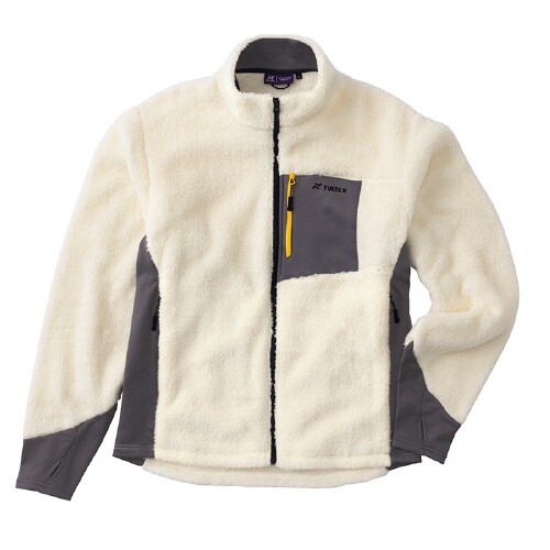 ボアフリースジャケット オフホワイト 3L