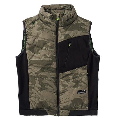 中綿ベスト カモグレー M
