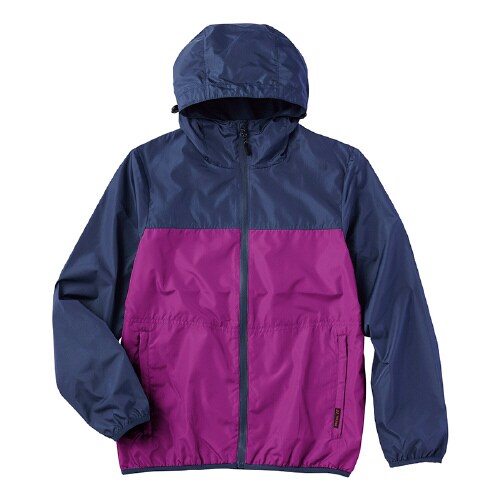軽量コンパクトパーカ ネイビー×ピンク M