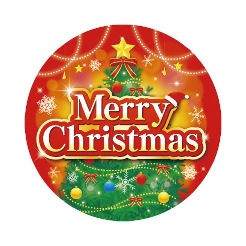 貼付けかんたんフロアシール「クリスマス(丸型)」