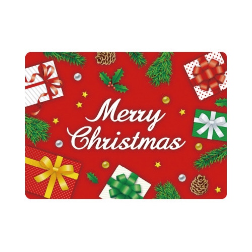 貼付けかんたんフロアシール「クリスマス(角型)」