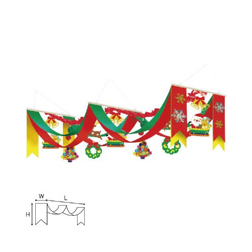 わくわくクリスマスプリーツ2連ペナント