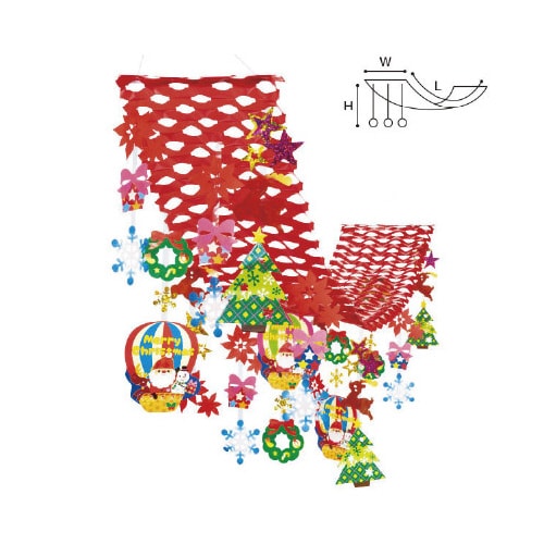 バルーンサンタプリーツハンガー