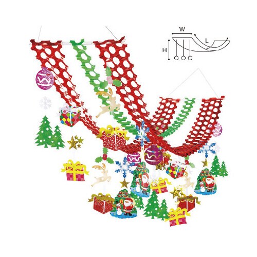 クリスマスプレゼントプリーツハンガー