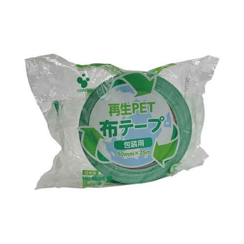 再生PET布テープNo.1605 緑 30巻