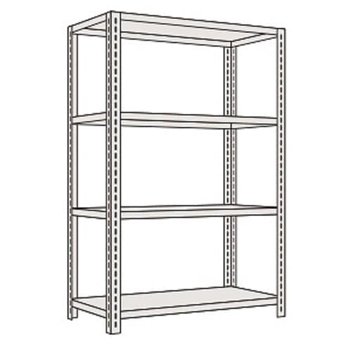 軽量開放型棚(100kg/段・4段タイプ)