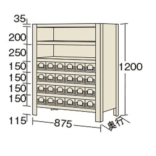 物品棚KW型(100kg/段・7段タイプ)