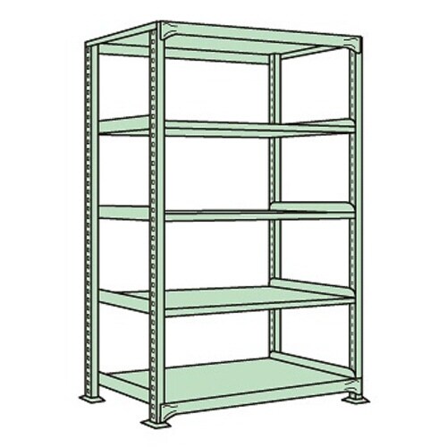 中軽量棚ML型(250kg/段・単体・5段)