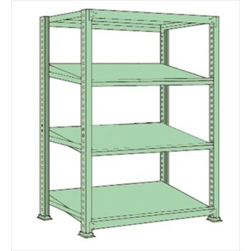 傾斜棚(150kg/段・単体・4段タイプ)