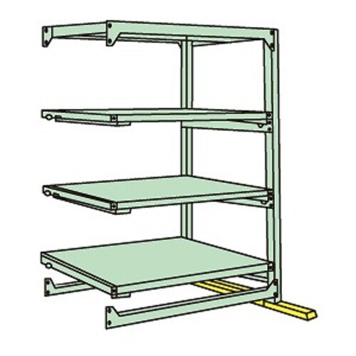 中量スライドラック(4段:スライド3段・連結)
