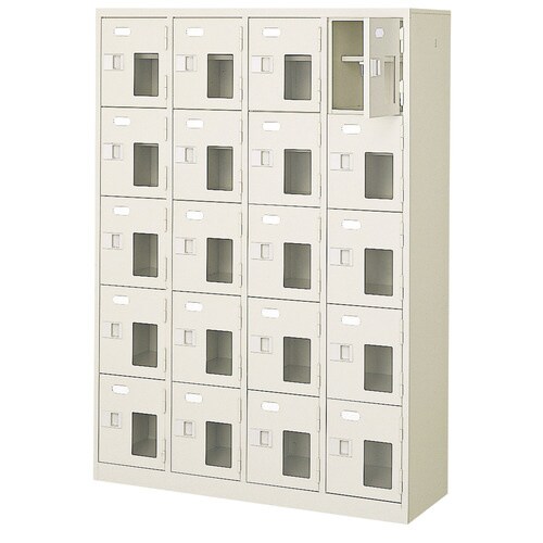 扉付 シューズボックス 鍵付 BST4