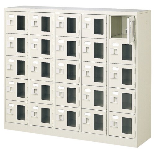 扉付 シューズボックス 鍵付 BST5