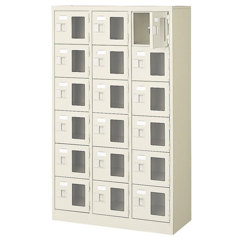 扉付 シューズボックス 鍵付 BST3