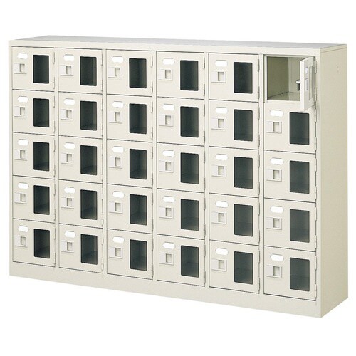 扉付 シューズボックス 鍵付 BST6