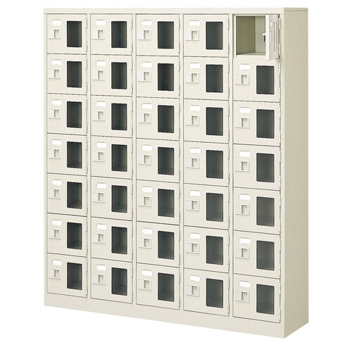 扉付 シューズボックス 鍵付 BST5