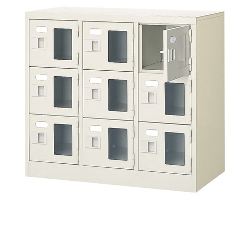 扉付 シューズボックス 鍵付 BST3