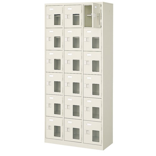 扉付 シューズボックス 鍵付 BST3