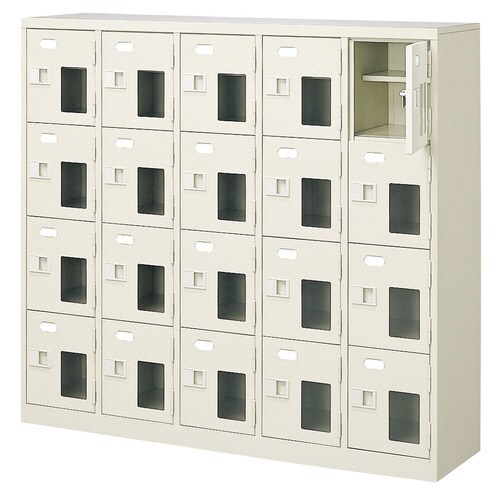 扉付 シューズボックス 鍵付 BST5