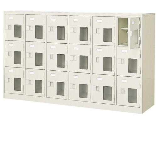 扉付 シューズボックス 鍵付 BST6