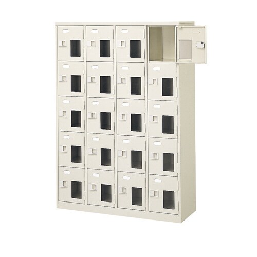 扉付 シューズボックス 鍵付 BST4