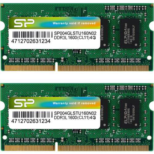 ノートPC用メモリDDR3L−1600 4GBX2