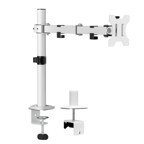 水平 液晶モニターアーム ホワイト