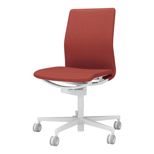 チェア ファブレ ホワイト脚 プレーン 肘無