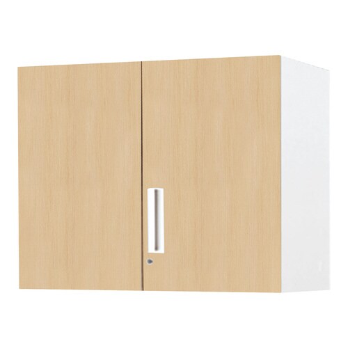 収納庫 エディア 両開き扉 上置き 木目