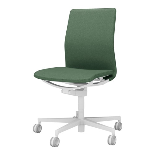 チェア ファブレ ホワイト脚 プレーン 肘無