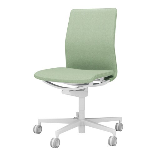 チェア ファブレ ホワイト脚 プレーン 肘無