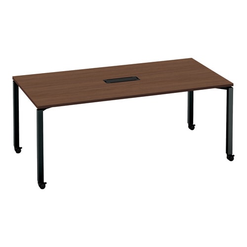 テーブル ワークフィット角形 配線付キャスター脚